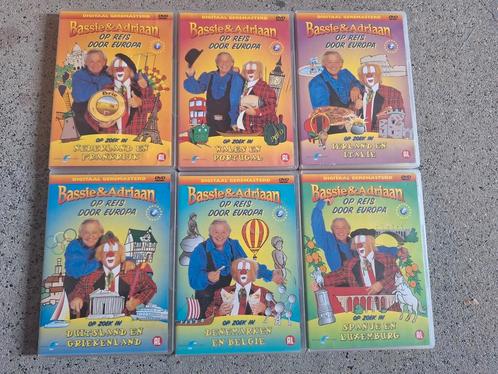 Bassie en Adriaan de reis door Europa compleet, Cd's en Dvd's, Dvd's | Kinderen en Jeugd, Zo goed als nieuw, Film, Avontuur, Verzenden