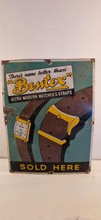 Emaille Bentex lederen horlogebandjes, Ophalen of Verzenden