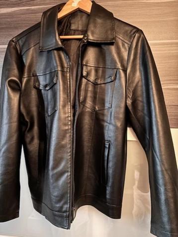 Leren (look) heren jas XL nieuw (mij te klein ik heb XXL) beschikbaar voor biedingen