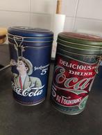Vintage Coca Cola Blikken - Set van 2, Minder dan 50 cm, Gebruikt, Minder dan 50 cm, Ophalen of Verzenden