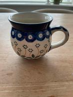💝 Poolse Bunzlau 370 ml Boeren Koffie Mokken Boleslawieç, Keramiek, Ophalen of Verzenden, Zo goed als nieuw, Overige stijlen