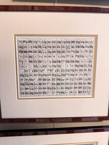 Kopergravure vlaggenkaart De Leth origineel 1730 top staat beschikbaar voor biedingen