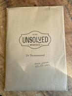 Unsolved moord mysterie spel de theatermoord, Hobby en Vrije tijd, Gezelschapsspellen | Bordspellen, Vijf spelers of meer, Ophalen of Verzenden