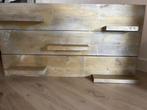 Goudkleurig Wandbord - 110x57 cm, Met plank(en), Gebruikt, 100 tot 150 cm, Ophalen of Verzenden