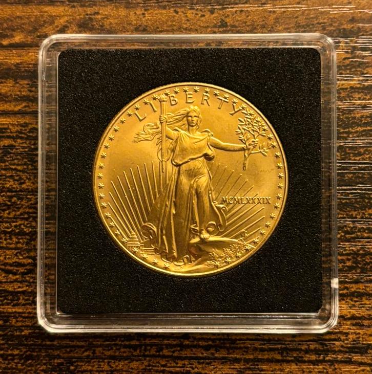Golden Eagle 1989 - 1 OZ, Postzegels en Munten, Edelmetalen en Baren, Goud, Ophalen of Verzenden