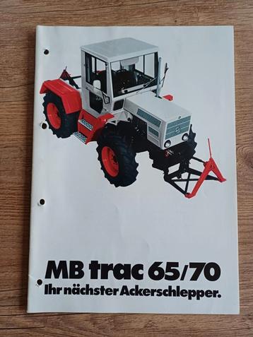 Folder MB Trac 65 en 70 beschikbaar voor biedingen