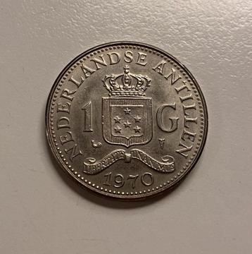 Zilveren Antilliaanse Gulden 1970 - Juliana beschikbaar voor biedingen