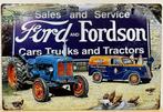 Ford and Fordson trucks tractor reclamebord van metaal, Verzamelen, Merken en Reclamevoorwerpen, Nieuw, Reclamebord, Ophalen of Verzenden