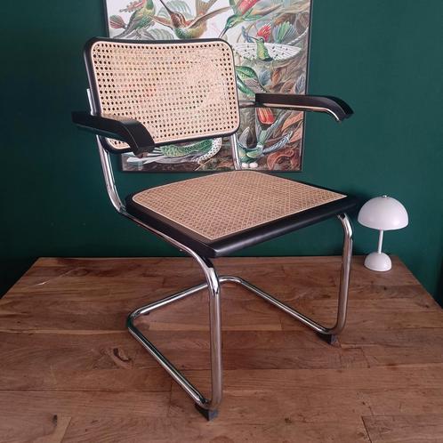 12x  Cesca Breuer webbing buisframe stoel zwart met leuning, Huis en Inrichting, Stoelen, Nieuw, Vijf, Zes of meer stoelen, Hout