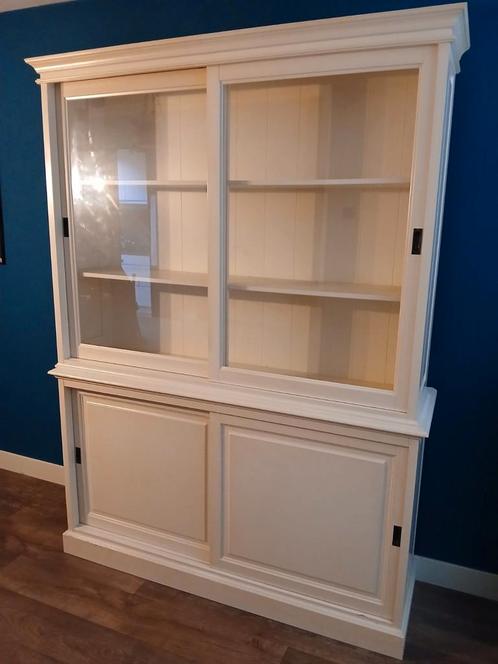 Grote buffetkast, Huis en Inrichting, Kasten | Buffetkasten, Gebruikt, 200 cm of meer, 25 tot 50 cm, Glas, Ophalen