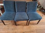 Landelijke stoffen eetkamerstoelen, Huis en Inrichting, Ophalen, Gebruikt, Grijs, Vijf, Zes of meer stoelen