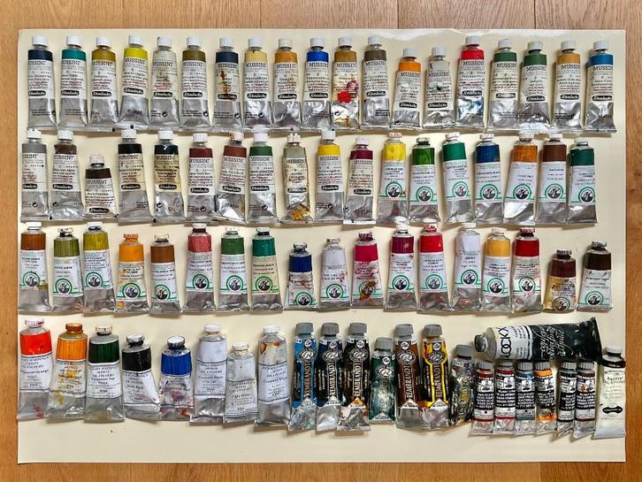 Grote collectie 78 stuks professionele A-merk olieverf!, Hobby en Vrije tijd, Schilderen, Gebruikt, Olieverf, Ophalen of Verzenden