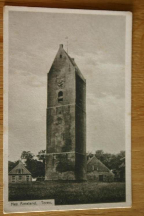Ameland Nes, Toren, Verzamelen, Ansichtkaarten | Nederland, Ongelopen, Waddeneilanden, 1920 tot 1940, Ophalen of Verzenden