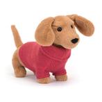 GEZOCHT! Pink sweater sausage dog jellycat, Kinderen en Baby's, Speelgoed | Knuffels en Pluche, Ophalen of Verzenden, Zo goed als nieuw