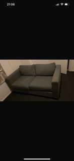 Bank 2 zits grijs, Tweepersoons, 75 tot 100 cm, Ophalen of Verzenden, Zo goed als nieuw