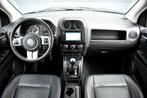 Jeep Compass 2.0 Limited |STOELVERW.|LEDER|NAVI|CLIMATE|CRUI, 450 kg, Huisgarantie, Met garantie (alle), Zwart