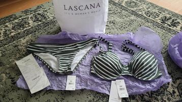 Nieuwe Venice Beach Bikini - Groen Wit Gestreept beschikbaar voor biedingen