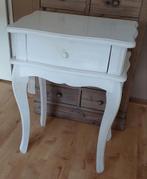 Wit halkastje / nachtkastje, Ophalen, Gebruikt, 45 tot 65 cm, 70 cm of meer