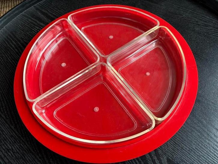 Vintage / retro hapjesschaal / serveerschaal André Morin, Huis en Inrichting, Keuken | Keukenbenodigdheden, Gebruikt, Ophalen of Verzenden