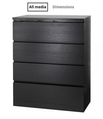 IKEA Malm brown/black - €30 used