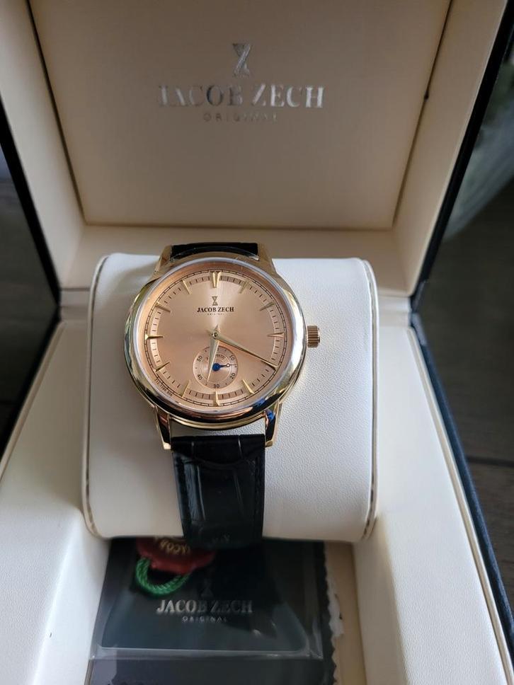 Jacob Zech Geneve SEIKO horloge t.w.v € 699 NIEUW!, Sieraden, Tassen en Uiterlijk, Sporthorloges, Nieuw, iOS, Zwart, Waterdicht
