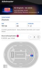 K3 reünie tickets - Antwerpen 8 oktober, Tickets en Kaartjes, Twee personen, Oktober, Overige typen