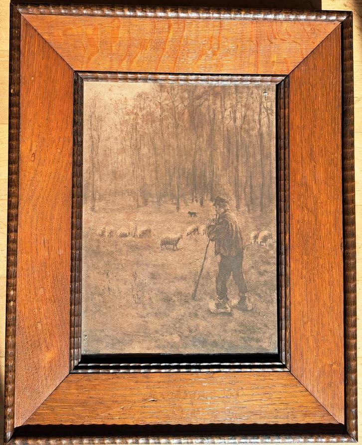 Jozef Israëls - De Schaapherder - Litho 1912, Antiek en Kunst, Kunst | Etsen en Gravures, Ophalen of Verzenden