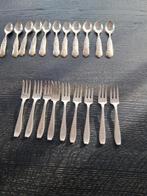 Prachtige zilveren en verzilverde lepeltjes en vorkjes, Antiek en Kunst, Ophalen of Verzenden