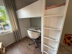 Ikea Stuva Smastad hoogslaper bureau kast wit, zwarte deuren, Ophalen, Zo goed als nieuw, Hoogslaper