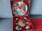 Chinees Porseleinen Theeservies in Doos - Vintage Decoratief, Ophalen of Verzenden