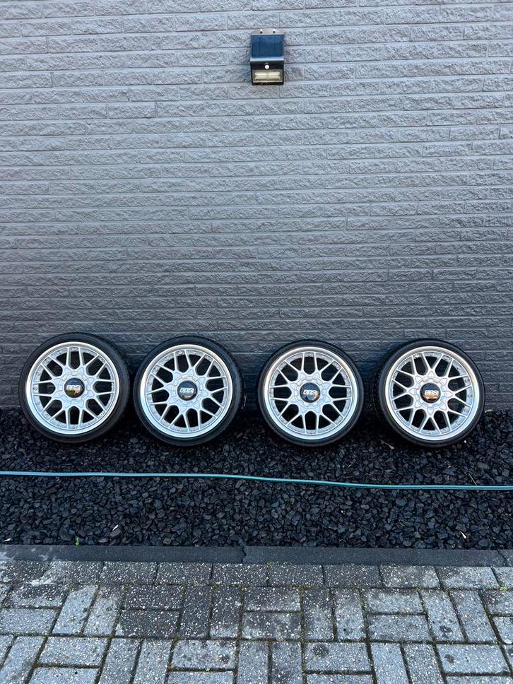 17” BBS Velgenset, Auto-onderdelen, Banden en Velgen, Banden en Velgen, Zomerbanden, 17 inch, 195 mm, Personenwagen, Gebruikt