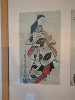 Japanse prenten in paspartout, Ophalen of Verzenden