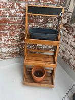 Houten plantenrek, Huis en Inrichting, Woonaccessoires | Etagères, Ophalen of Verzenden, Zo goed als nieuw