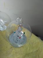 14644) 4x kerstbal rond 6 cm met verfraaiing, Ophalen of Verzenden, Nieuw