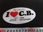 sticker CB-MASTER I LOVE C.B. Albrecht Electronic wipe elec, Ophalen, Zo goed als nieuw