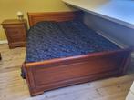 2 persoons bed, nachtkastjes en dekenkist, Ophalen, Gebruikt, Tweepersoons