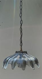 VINTAGE DESIGN GLAZEN HANGLAMP OF PLAFONDLAMP, Ophalen of Verzenden, Zo goed als nieuw, Glas, Minder dan 50 cm