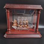 Glazen Santa Maria schip achter glas in houten kistje, Santa Maria, Gevondenengemaakt@gmail.com, Santa Maria, Motorboot of Zeilboot