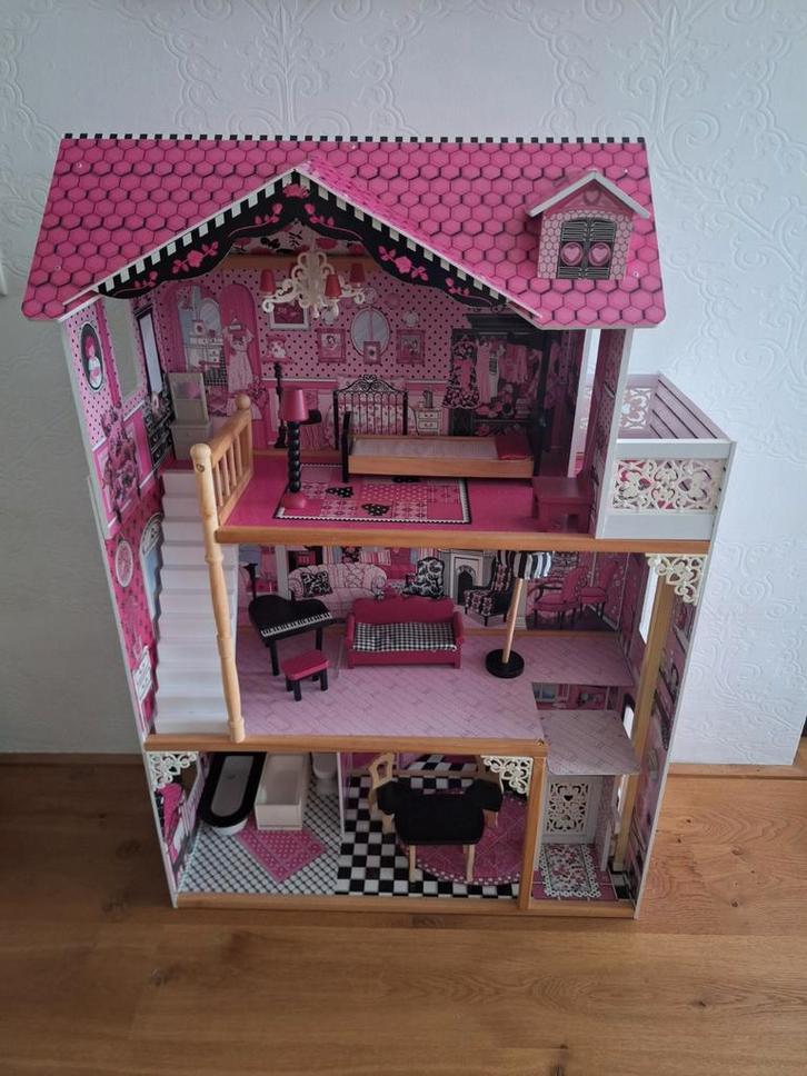 KidKraft Amelia Poppenhuis - Houten Droomhuis!, Kinderen en Baby's, Speelgoed | Poppenhuizen, Gebruikt, Poppenhuis, Ophalen