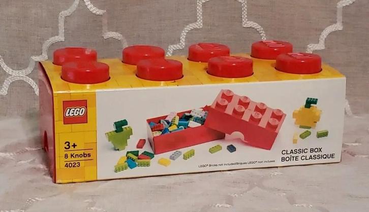 45% Korting op Lego Classic Lunchbox 4023 rood, Kinderen en Baby's, Speelgoed | Duplo en Lego, Nieuw, Lego, Complete set, Ophalen of Verzenden