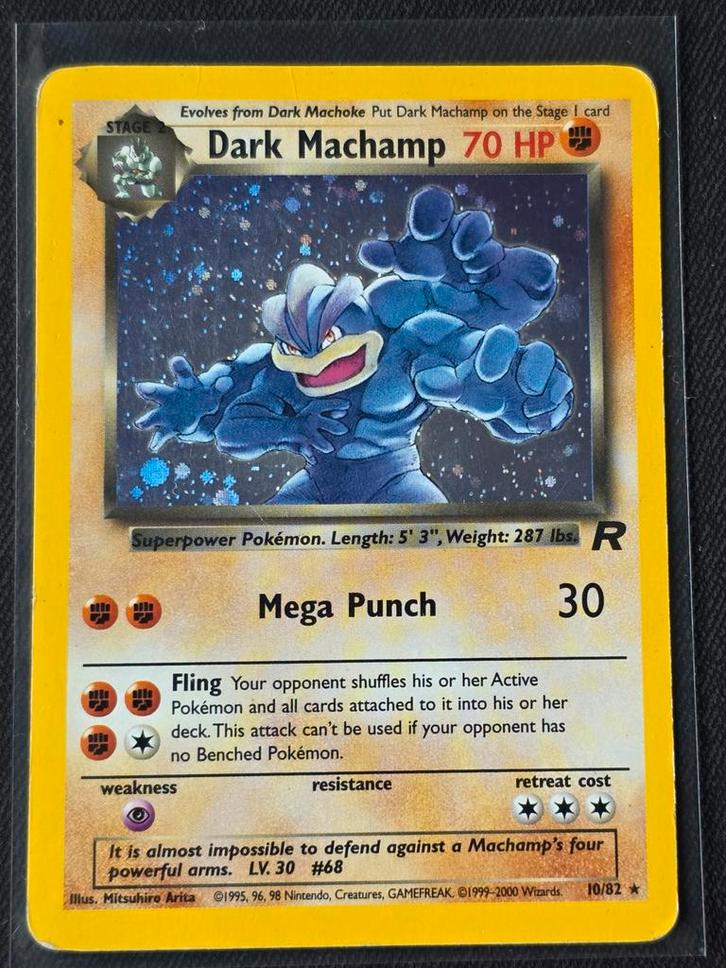 Dark Machamp - Team Rocket 10 - Holo - Good, Hobby en Vrije tijd, Verzamelkaartspellen | Pokémon, Gebruikt, Losse kaart, Foil