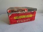 Koekjestrommel, winkelblik, antiek Patria Biscuits, Verzamelen, Ophalen of Verzenden, Gebruikt, Koek(jes), Overige merken