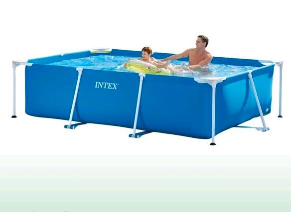 Intex Zwembad met Filterpomp & Grondtegels, Tuin en Terras, Zwembaden, Zo goed als nieuw, Opzetzwembad, 80 tot 120 cm, 200 tot 400 cm