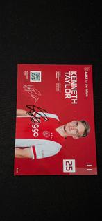Spelerskaart met handtekening; Kenneth Taylor # Ajax, Verzenden, Nieuw, Ajax, Spelerskaart