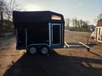 2 paards mentrailer te koop, Ophalen, Gebruikt, Hout, 2-paards trailer