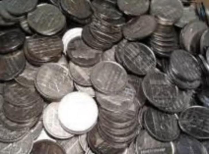 1250 gram (1,25 kilo) Nederlandse kwartjes diverse jaren, Postzegels en Munten, Munten | Nederland, Setje, 25 cent, Koningin Juliana