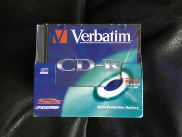 Verbatim CD-R 20 stuks in slimline juwelcase beschikbaar voor biedingen
