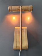 vintage antieke koperen pianolamp tafellamp bureau-lamp, Antiek en Kunst, Ophalen of Verzenden