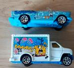 SPONGE BOB FORD BOX TRUCK-OCTO CHEVY BEL AIR-MATCHBOX 98, Verzamelen, Verzenden, Zo goed als nieuw, Tv, Overige typen