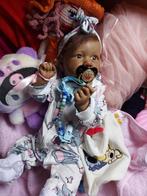 Reborn Saskia pop - Full Body Vinyl Meisje, Verzamelen, Poppen, Ophalen of Verzenden, Nieuw, Babypop, Levensecht of Reborn